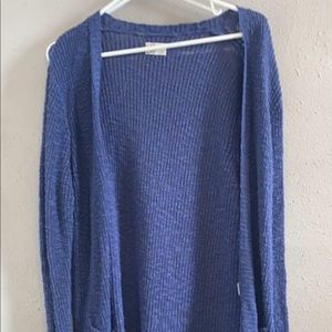 Blue cardigan